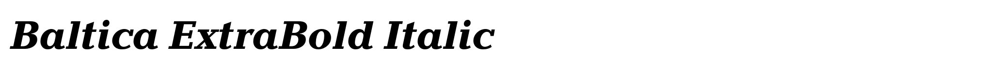 Baltica ExtraBold Italic image